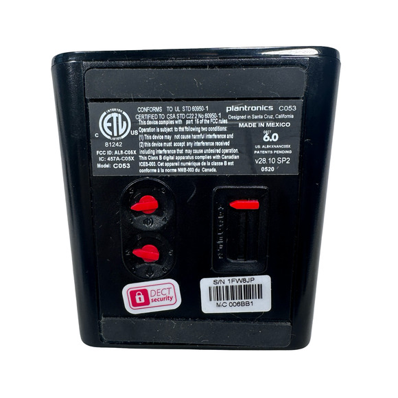 Plantronics C053 Charging Cradle Dock Station Black DECT 6.0 For CS530 Headset - Picture 5 of 7